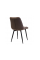 Стілець N-46 коричневий велюр + чорний