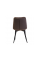 Стілець N-46 коричневий велюр + чорний
