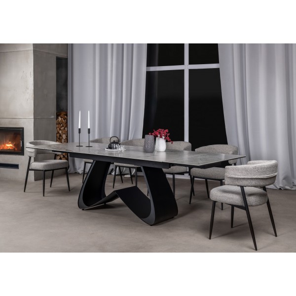 Стілець M-117 граніт + чорний