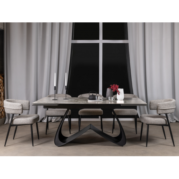 Стілець M-117 граніт + чорний