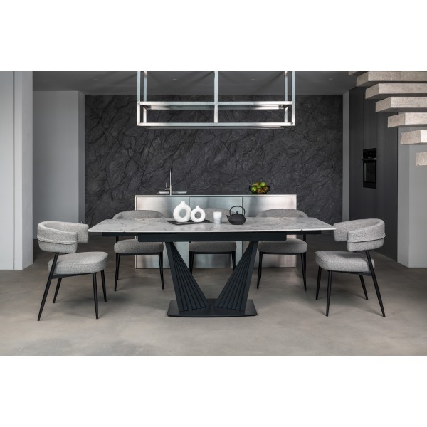 Стілець M-117 граніт + чорний