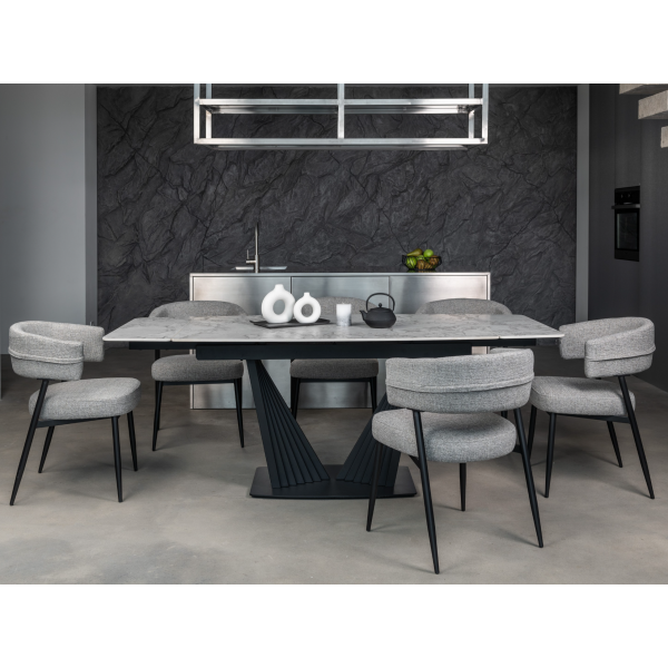 Стілець M-117 граніт + чорний