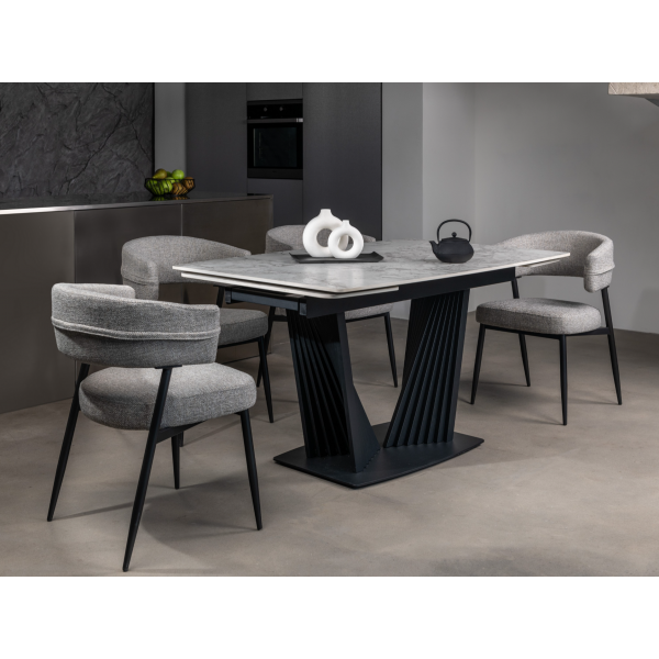 Стілець M-117 граніт + чорний