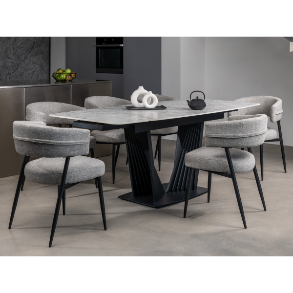 Стілець M-117 граніт + чорний