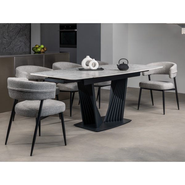 Стілець M-117 граніт + чорний