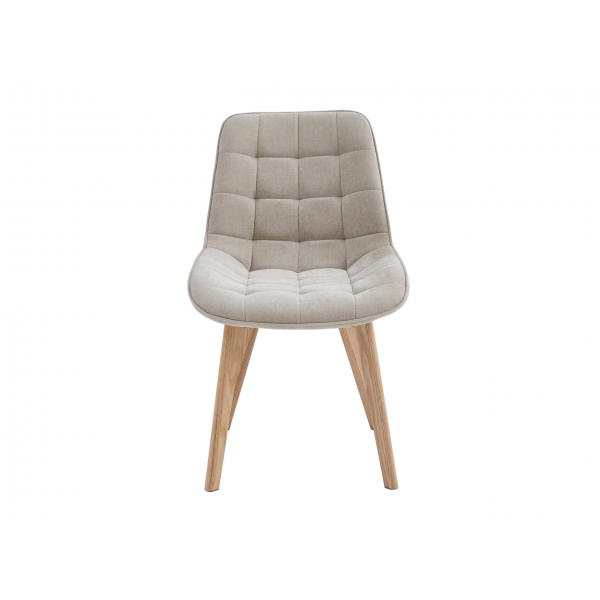 Стілець M-79 бежевий льон + натуральний каучук