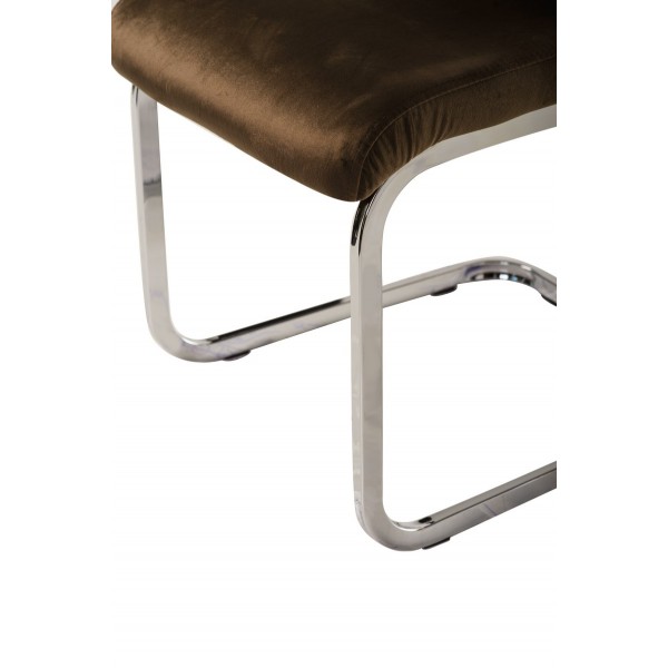 Стілець S-118 коричневий велюр
