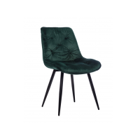 Стілець M-48 смарагдовий велюр + чорний