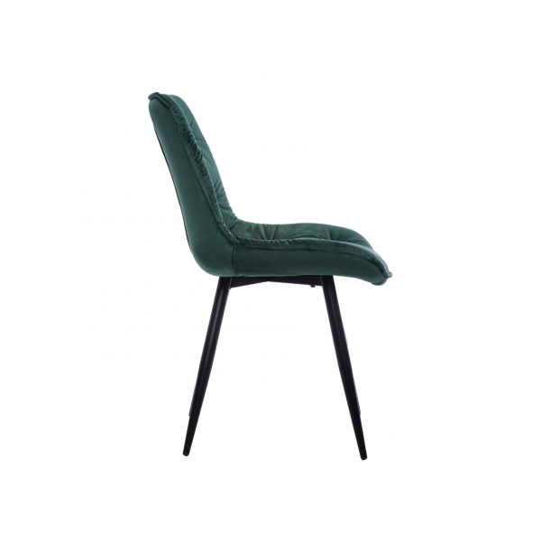 Стілець M-48 смарагдовий велюр + чорний