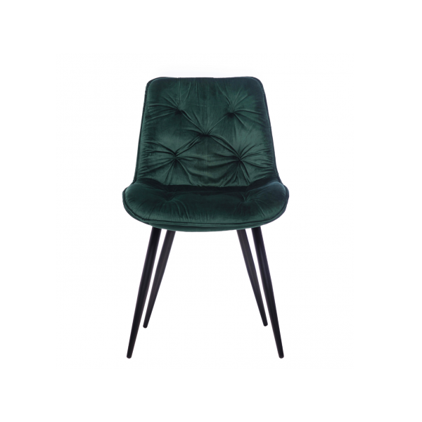 Стілець M-48 смарагдовий велюр + чорний