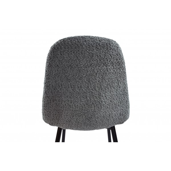 Стілець N-160 сірий букле + чорний