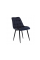 Стілець N-46 чорнильно-синій велюр + чорний