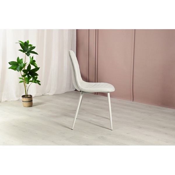 Стілець N-165 меренга велюр + айворі