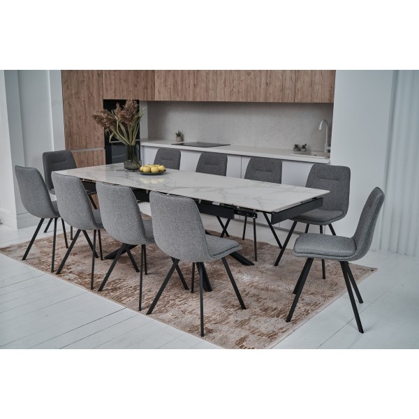 Стілець M-71 сірий + чорний