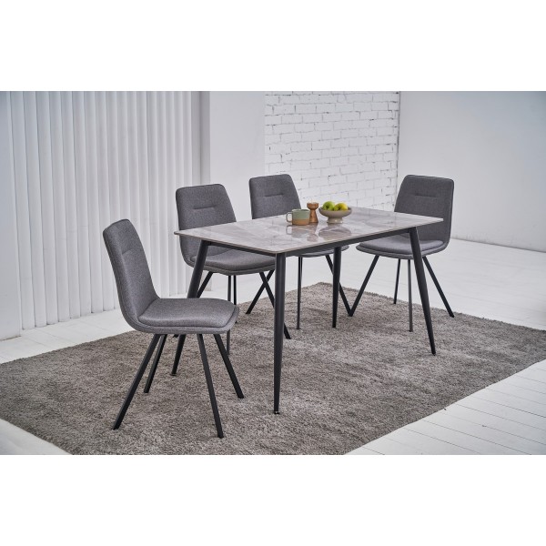 Стілець M-71 сірий + чорний