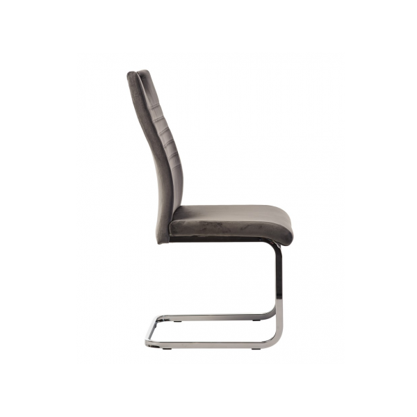 Стілець S-120 сірий велюр