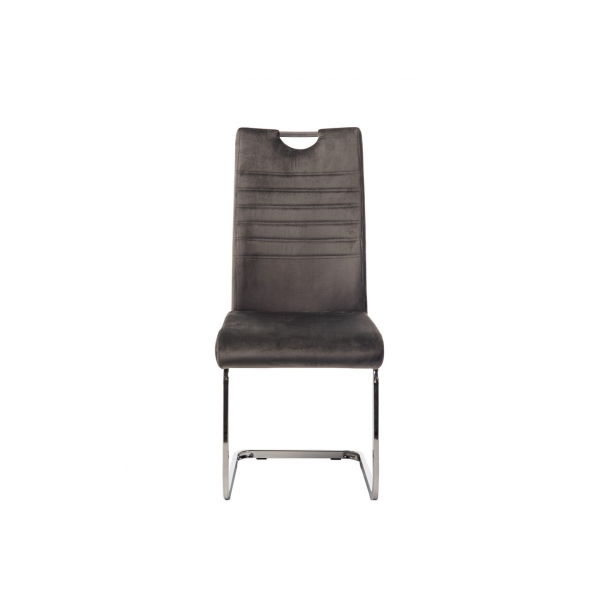 Стілець S-120 сірий велюр