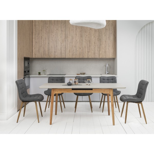 Стілець M-76 попільний + дуб