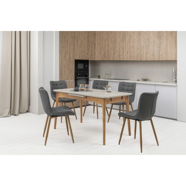 Стілець M-76 попільний + дуб