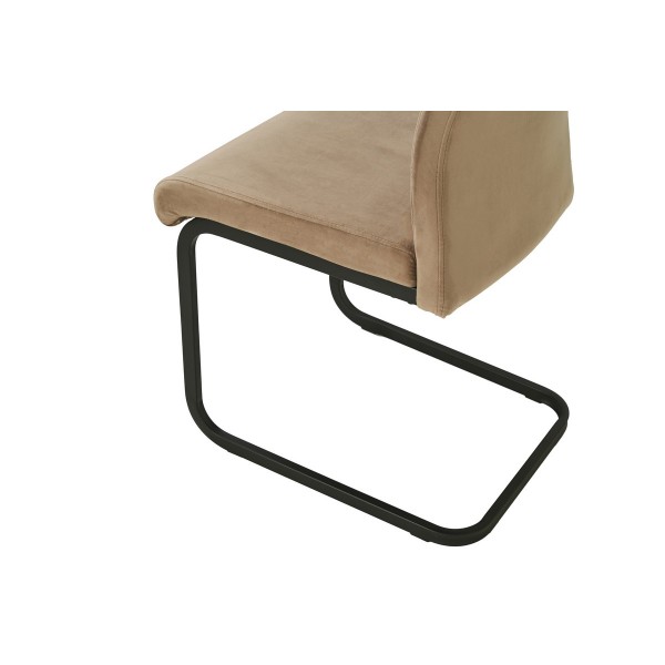 Стілець S-121 капучино велюр + чорний