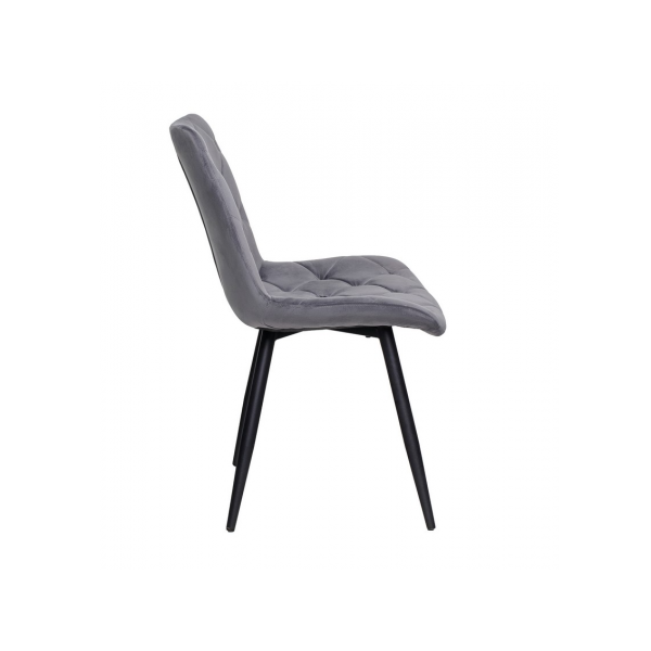 Стілець M-45 сірий велюр + чорний