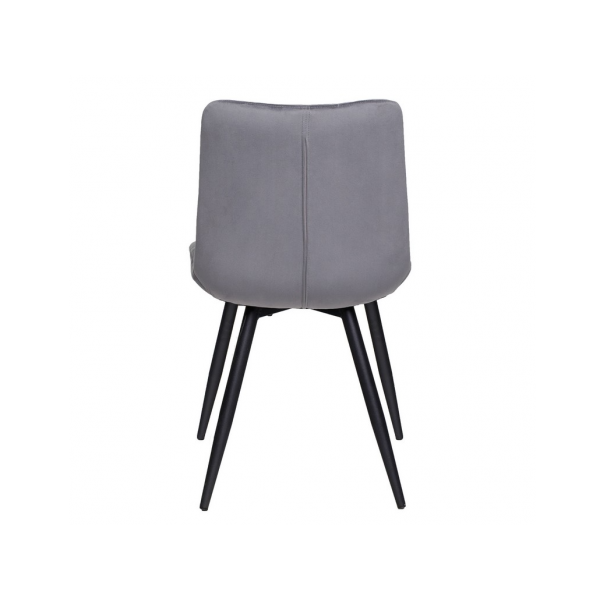 Стілець M-45 сірий велюр + чорний
