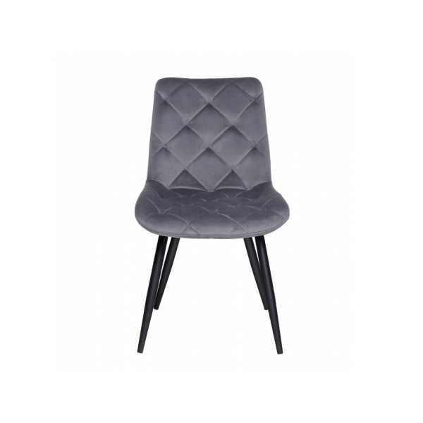 Стілець M-45 сірий велюр + чорний