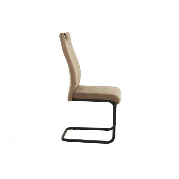 Стілець S-121 капучино велюр + чорний