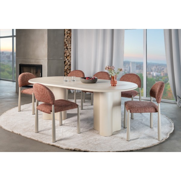 Стілець M-125 чилі + кремовий