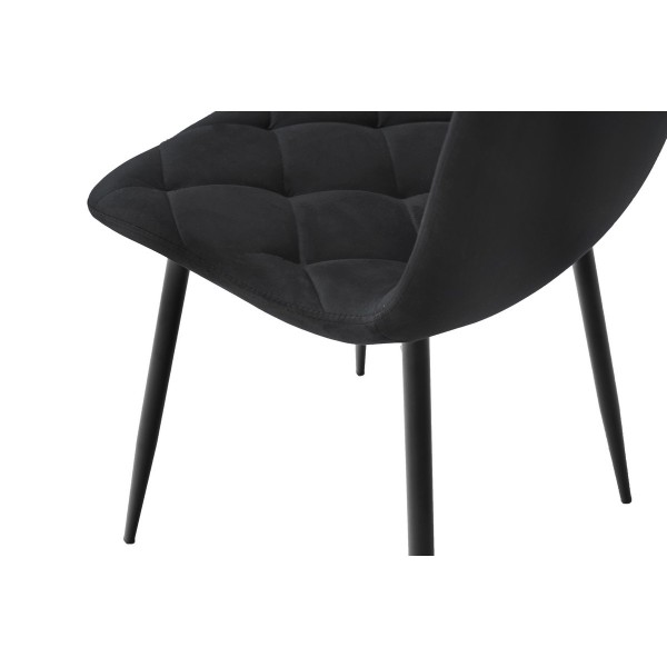 Стілець N-41 чорний велюр + чорний