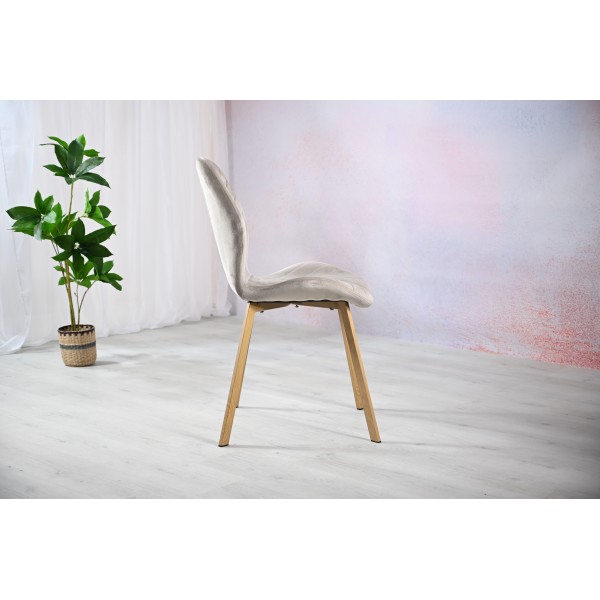 Стілець N-54 капучино велюр + дуб