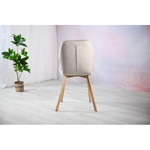 Стілець N-54 капучино велюр + дуб