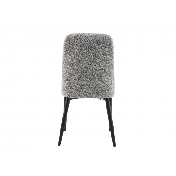 Стілець N-44 світло - сірий + чорний