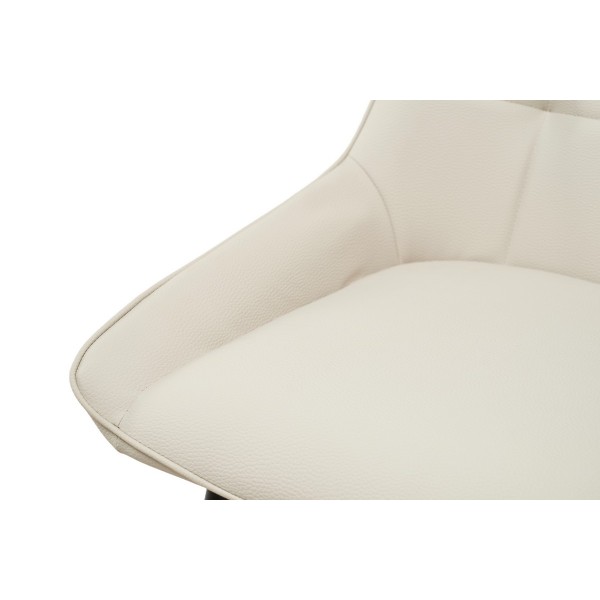 Стілець M-75 айворі + чорний