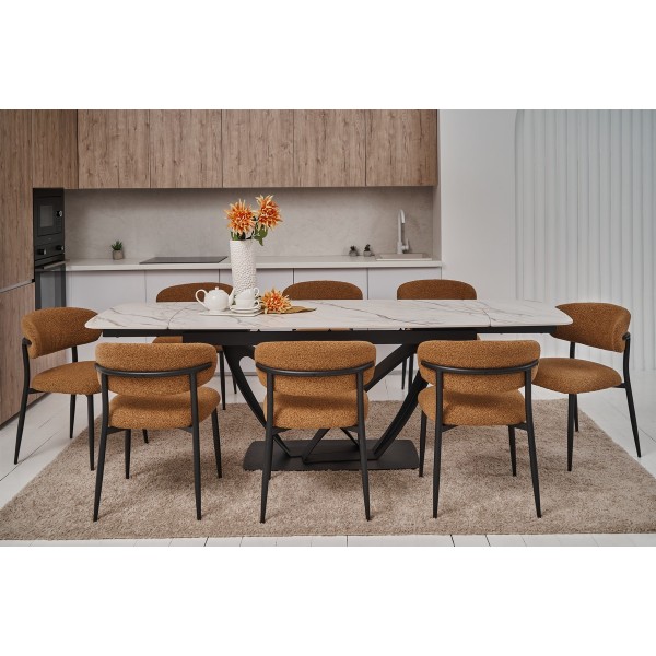 Стілець M-100 гірчичний + чорний