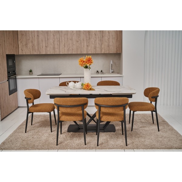 Стілець M-100 гірчичний + чорний