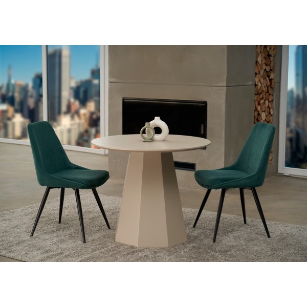 Стілець M-72 смарагдовий + чорний