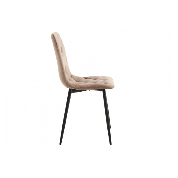 Стілець N-41 капучино велюр + чорний