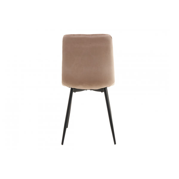 Стілець N-41 капучино велюр + чорний