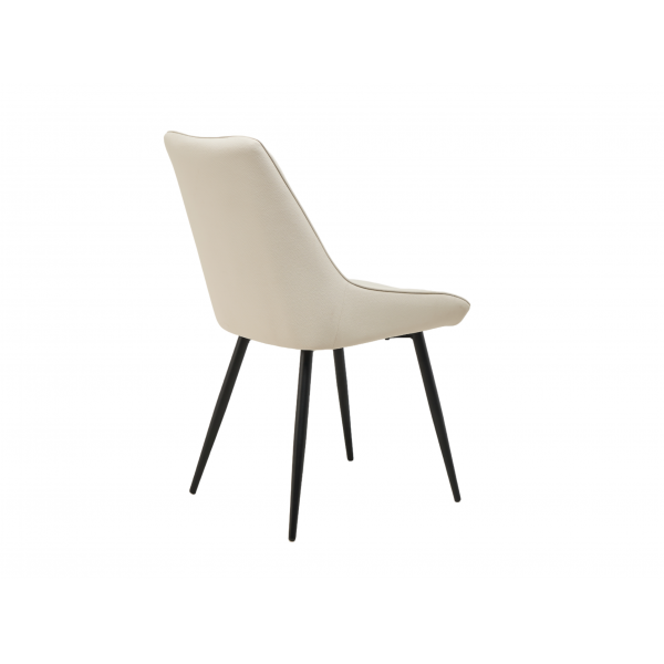 Стілець M-75 айворі + чорний