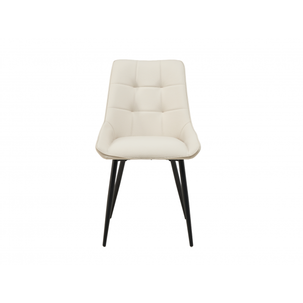 Стілець M-75 айворі + чорний