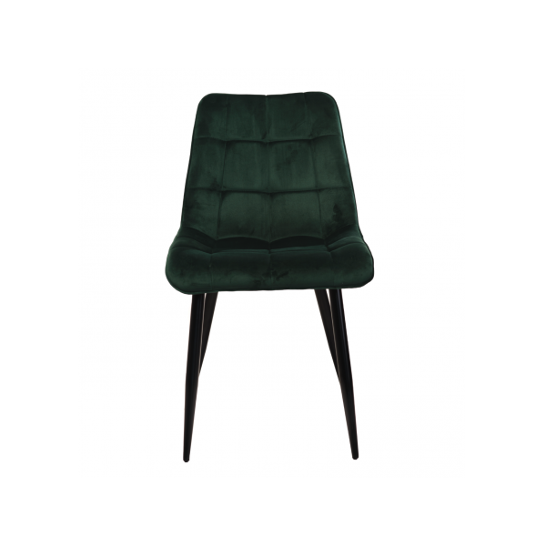 Стілець N-46 смарагдовий велюр + чорний
