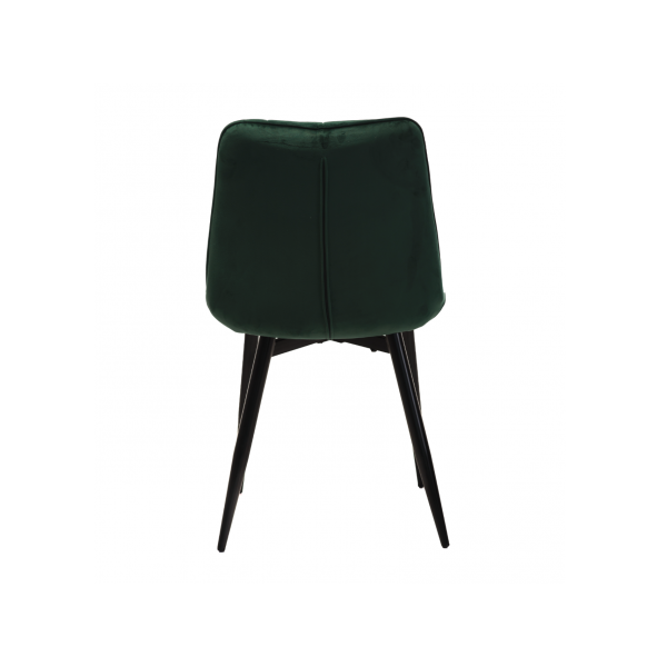 Стілець N-46 смарагдовий велюр + чорний