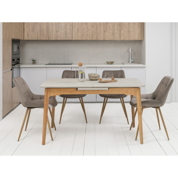 Стілець N-45 капучино велюр + дуб