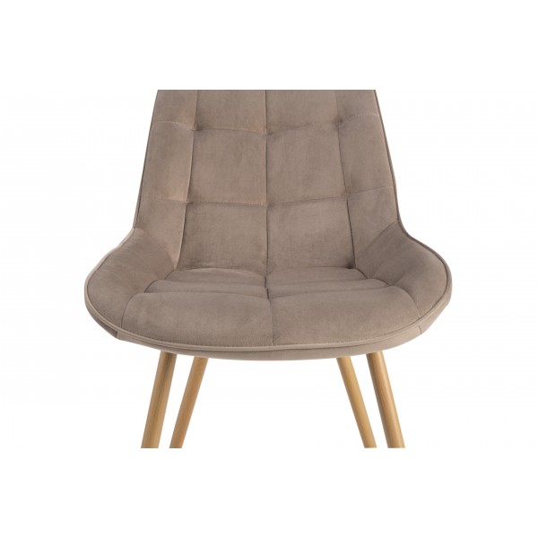 Стілець N-45 капучино велюр + дуб