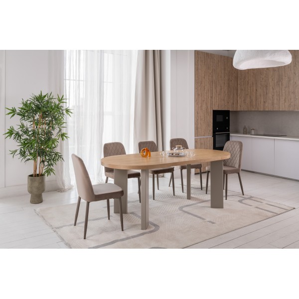 Стілець N-44 капучино велюр + капучино