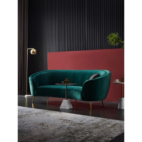 Софа "Сильвія" смарагдовий + золото