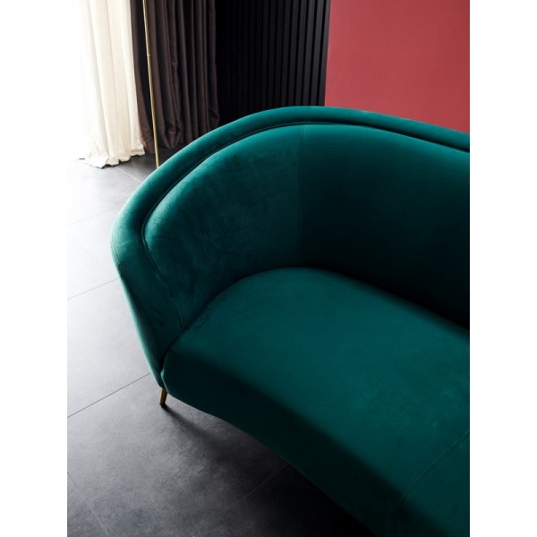 Софа "Сильвія" смарагдовий + золото