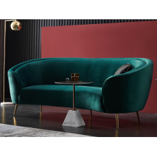 Софа "Сильвія" смарагдовий + золото