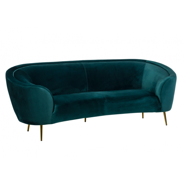 Софа "Сильвія" смарагдовий + золото